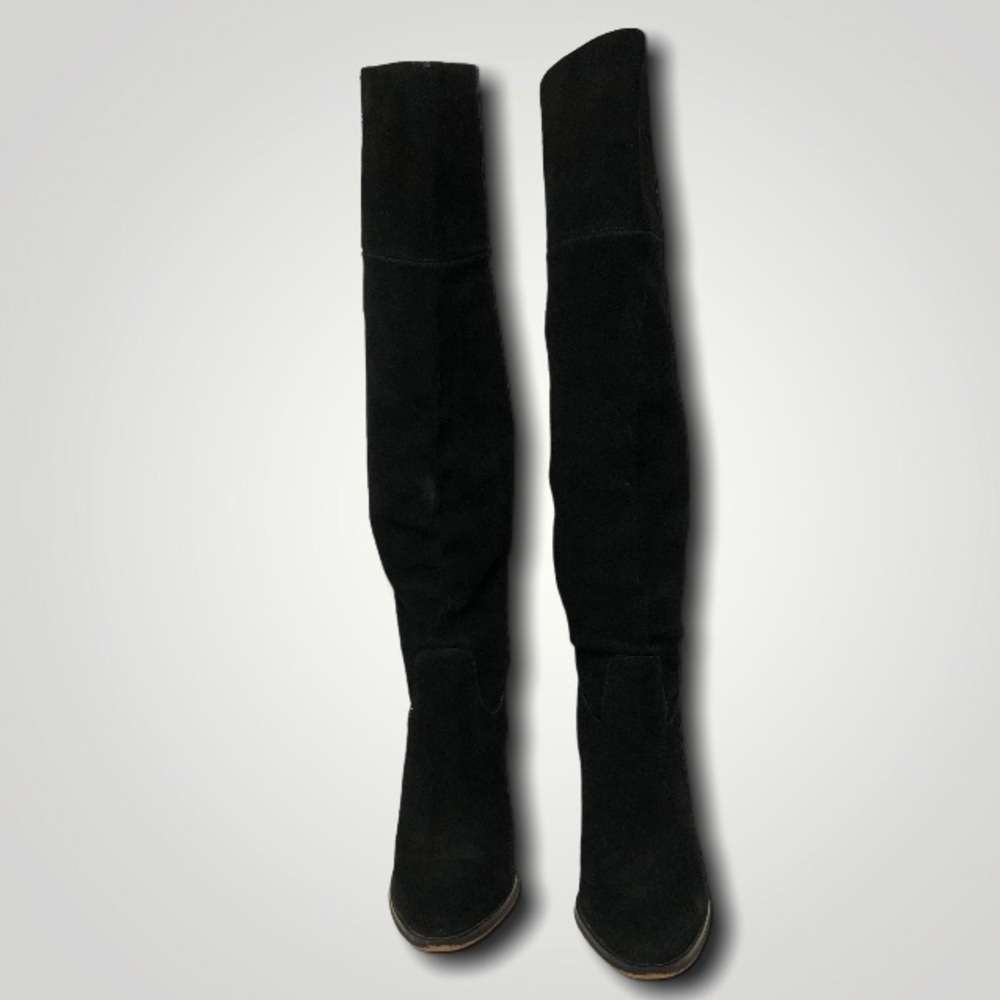 Michael Kors Regina Knee High Black Tall Heeled Boots 8.5 - Picture 4 of 14